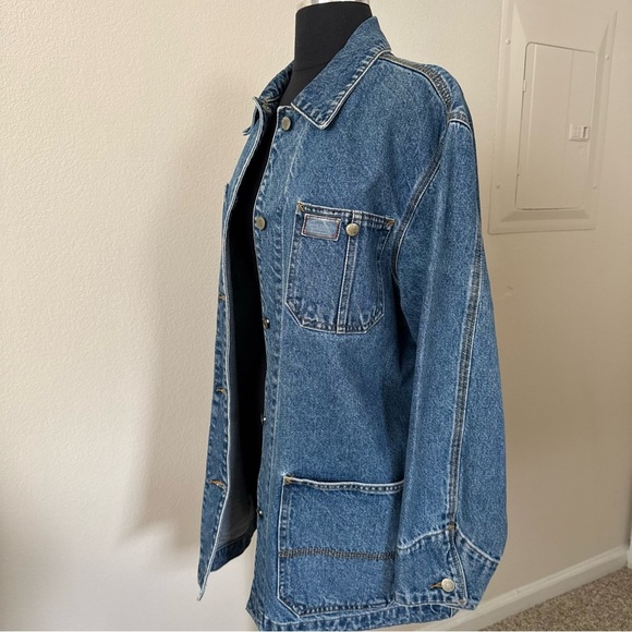 Ralph Lauren Lauren Jeans Co Women’s Denim Chore Barn Trucker Jean Jacket - Picture 3 of 9
